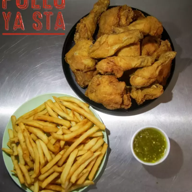 1kg de pollo y papas