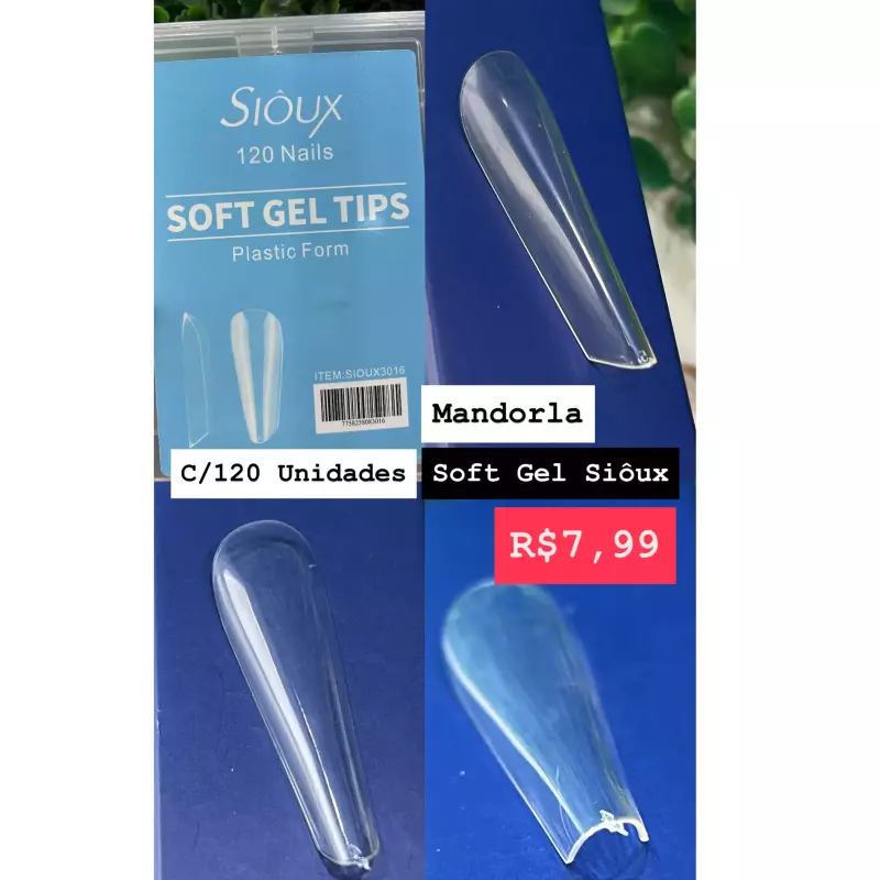 Unha Soft Gel Siôux  Mandorla C/120