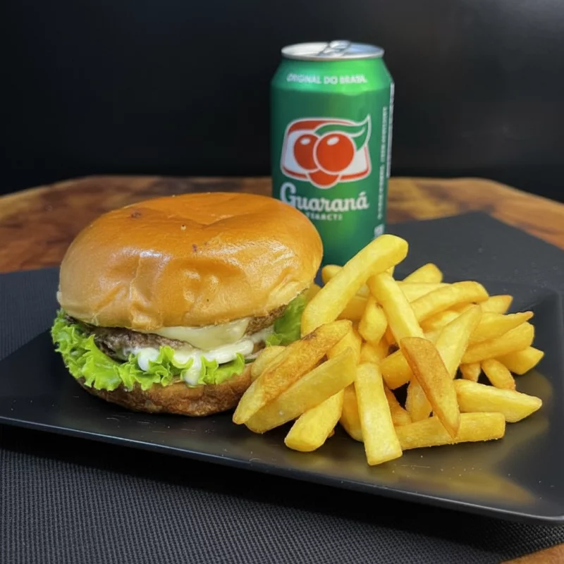 Combo cheese burguer gourmet