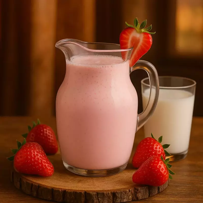 Suco de Morango com leite 500ml