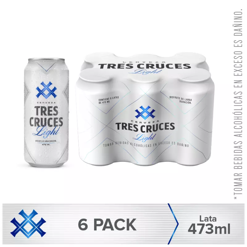 TRES CRUCES SIX PACK BLANCA