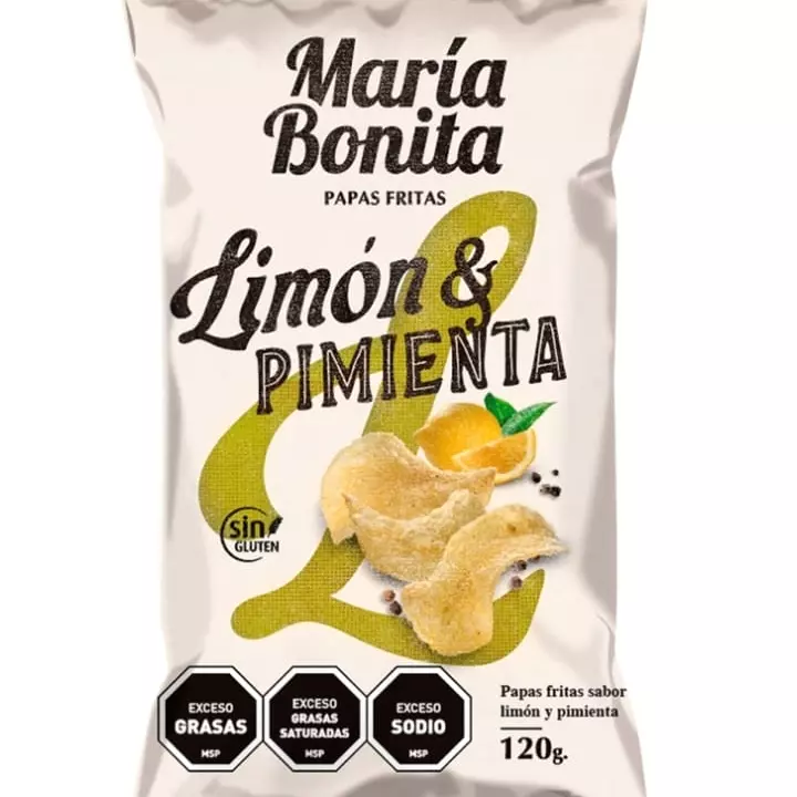 PAPAS LIMON Y PIMIENTA X 120g