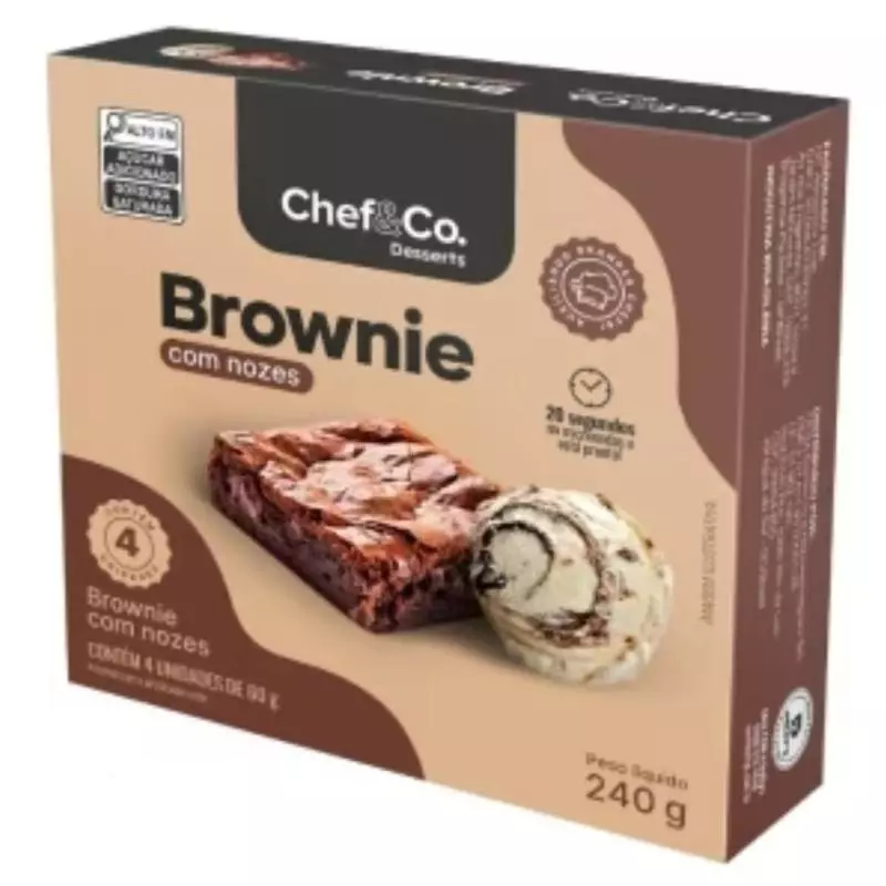 Brownie Com Nozes Congelado 240g