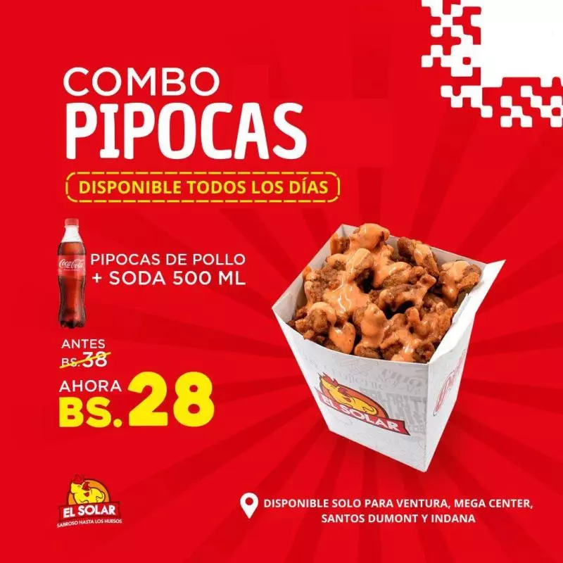 PIPOCAS + SODA PERSONAL🍗🥤