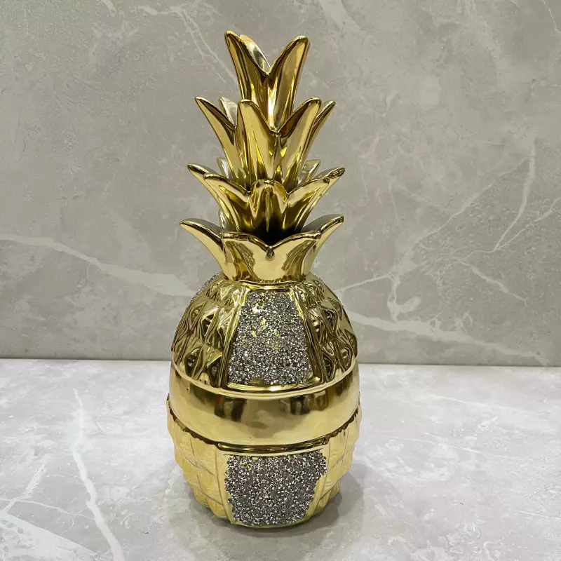 PIÑA DECORATIVA DORADA REF 3028-14