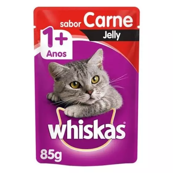 WHISKAS SACHE JELLY CARNE 85 G (395)