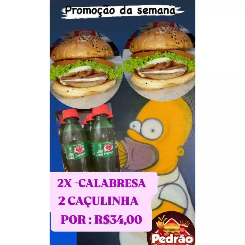PROMOÇÃO 2 X-CALABRESA