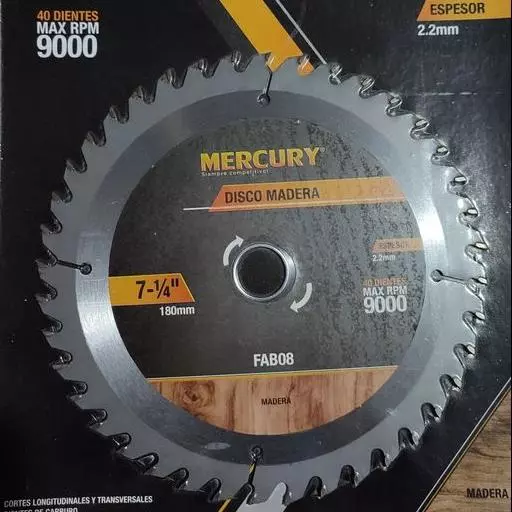 🧰 Disco madera 7 1/4"🧰