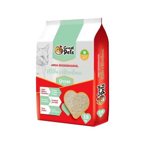 Areia Milho e Mandioca Grossa 3,8Kg