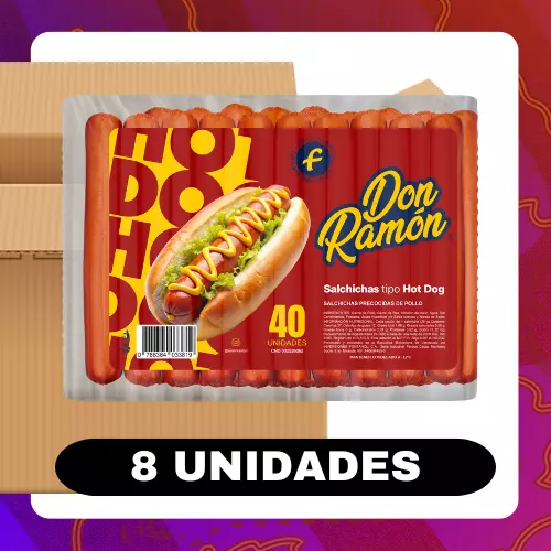 Bulto Don Ramon Hot Dog 40uds