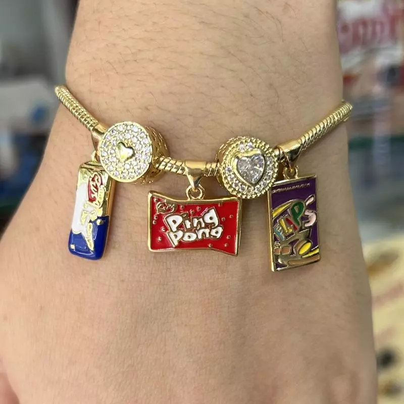 Pulsera chucherías corazón