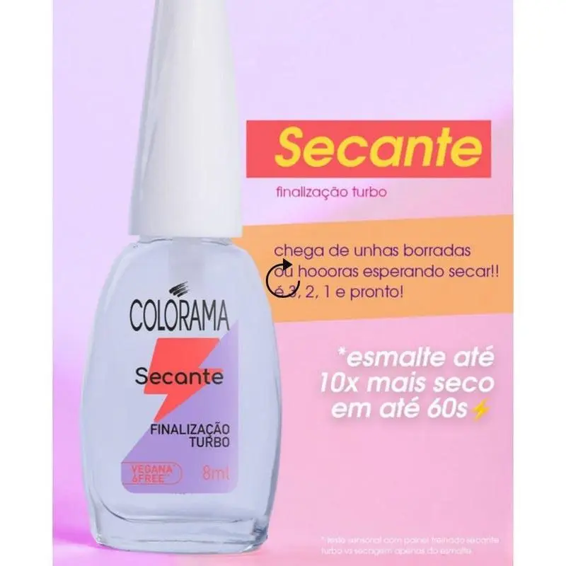 Esmalte Colorama Secante Turbo