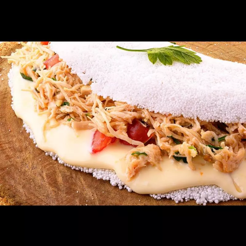 Tapioca Frango com queijo