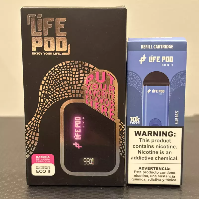 KIT LIFE POD ECO 2 10k BLUE RAZZ