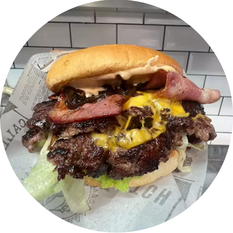 SMASH BACON CHEESEBURGER + BATATA