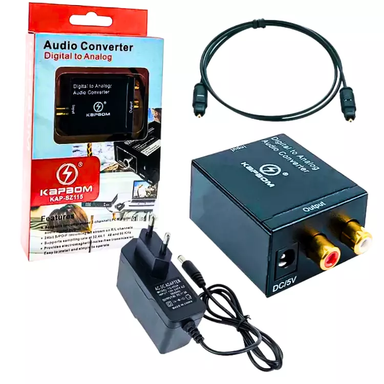 CONVERSOR OPTICO S/PDIF KAP-SZ115