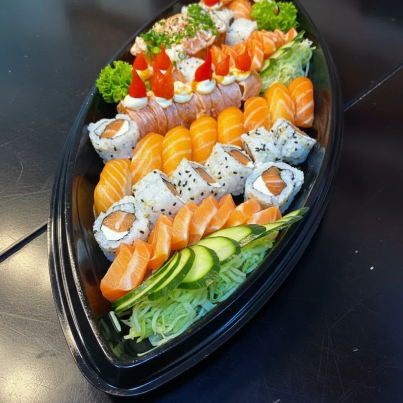 156. Cheff Zakki 50 peças só salmão