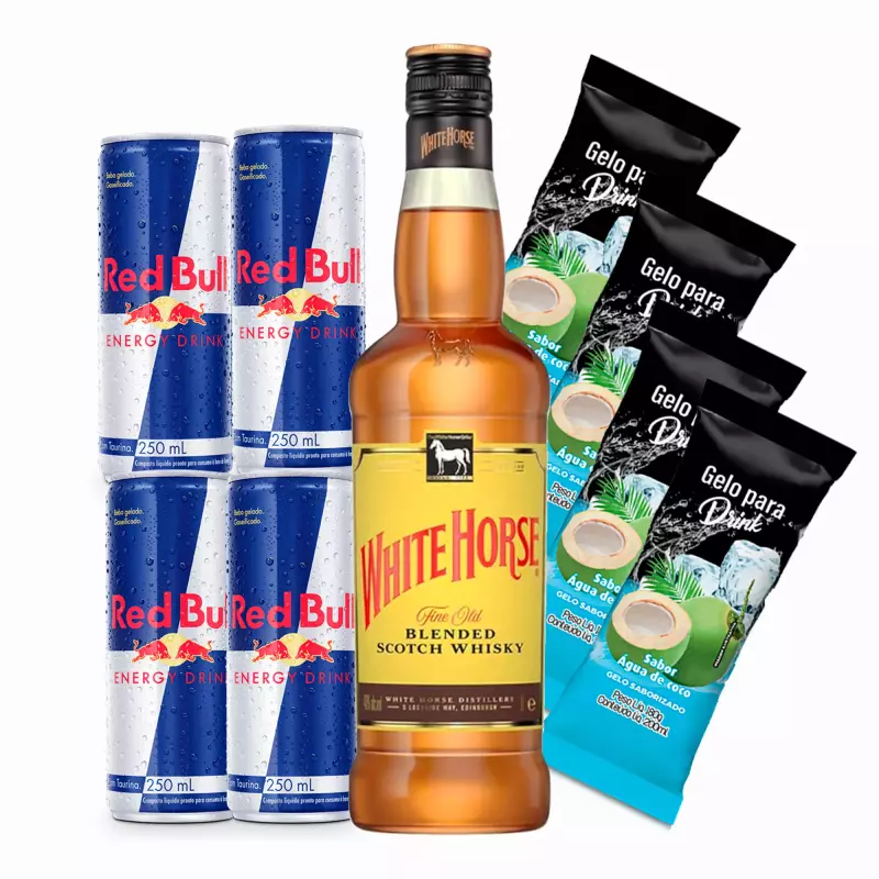 Combo White Horse com Red bull