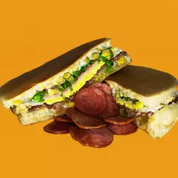 Capital Hamburger c/Calabresa(médio)