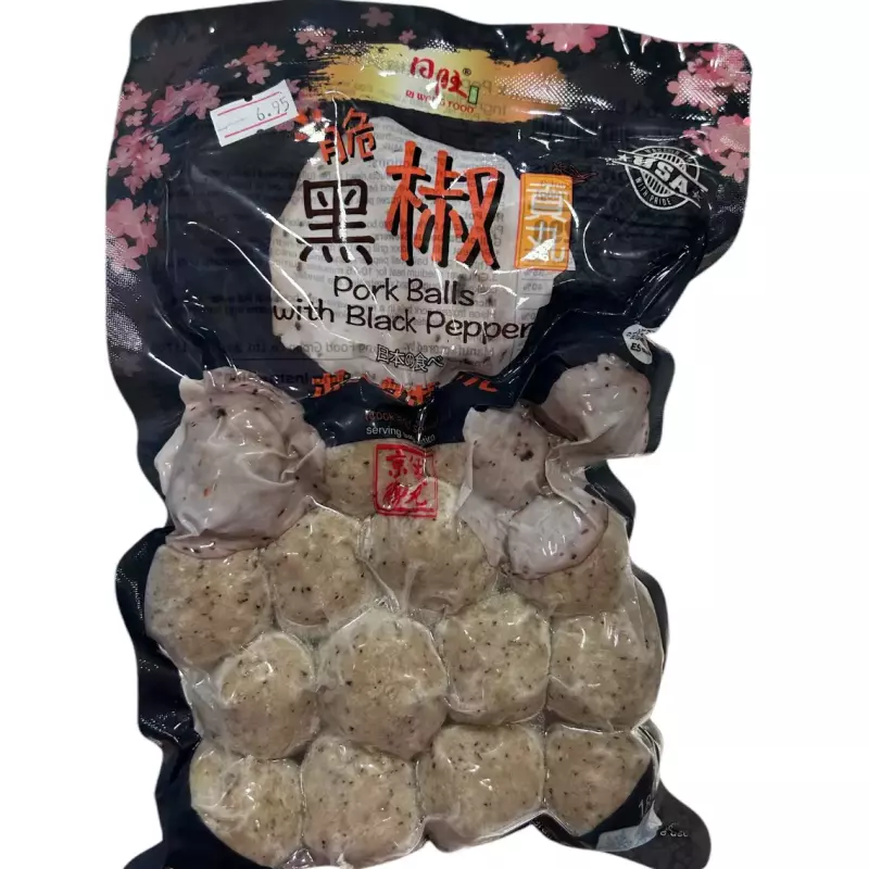 脆黑椒贡丸