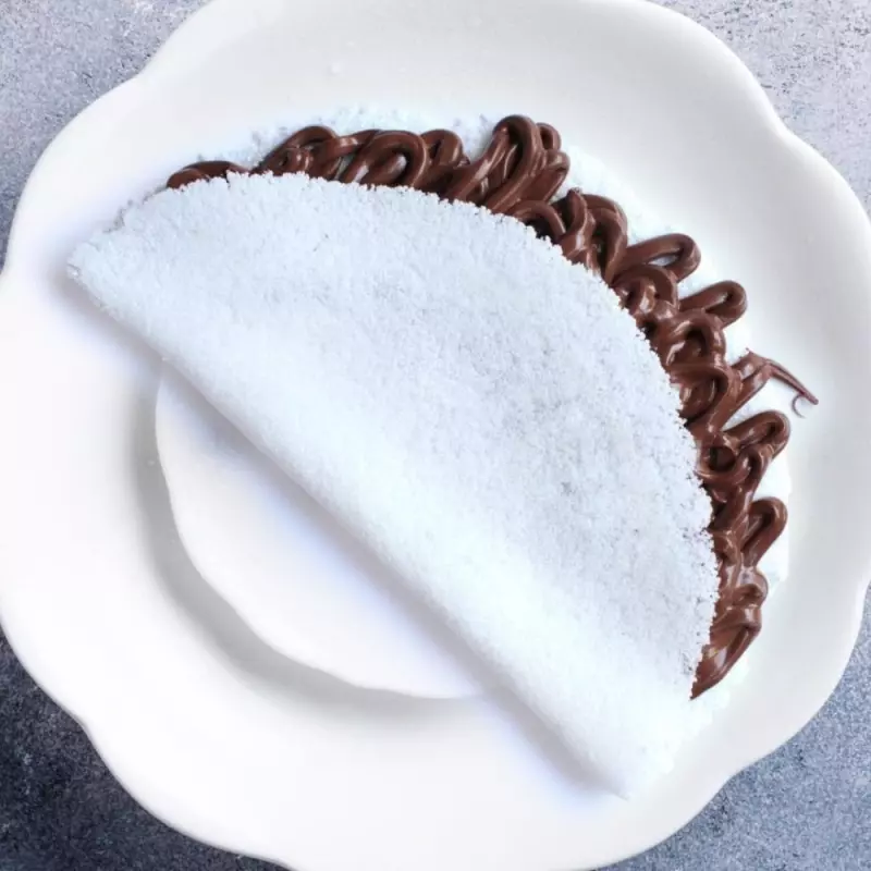 tapioca com recheio de NUTELLA