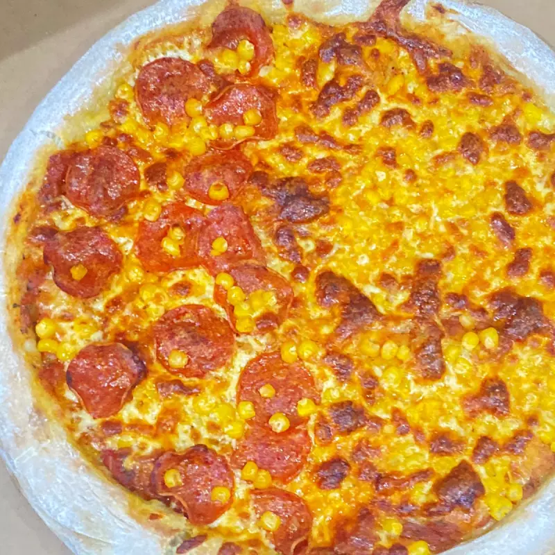 Pizza maiz con Queso