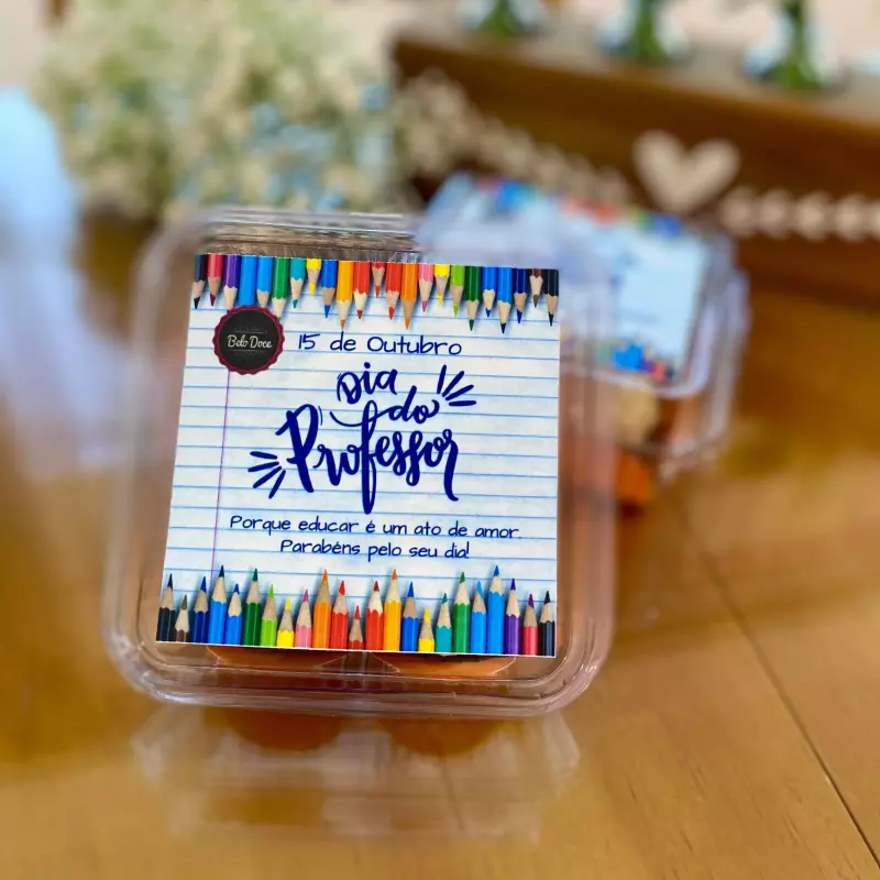Caixa brigadeiros - Dia do Professor