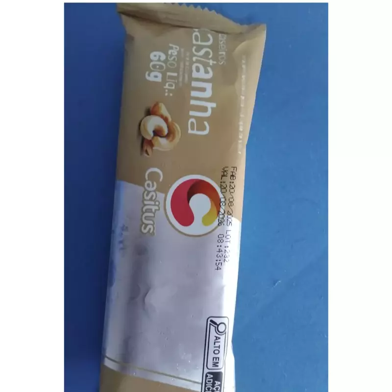 Picolé caseiro castanha