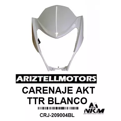 CARENAJE AKT TTR BLANCO INYECCION