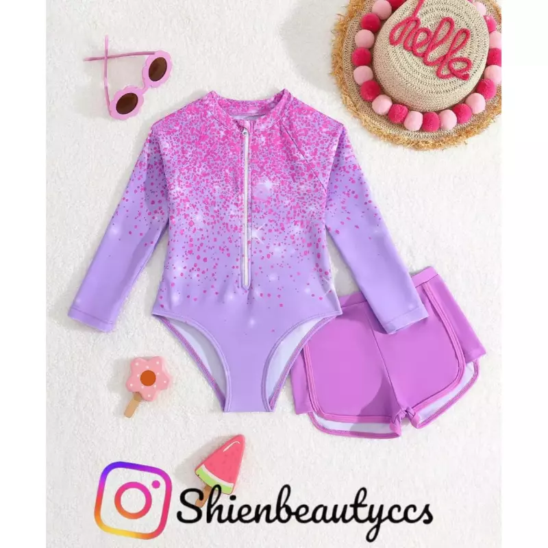 TB Enterizo de magas y Shorts Lila