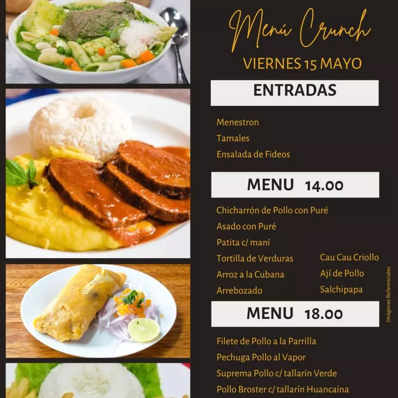 Menú 18.00 soles