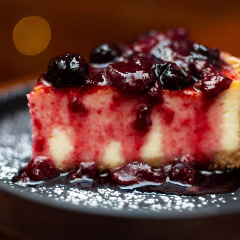 CHEESECAKE DE FRUTOS ROJOS