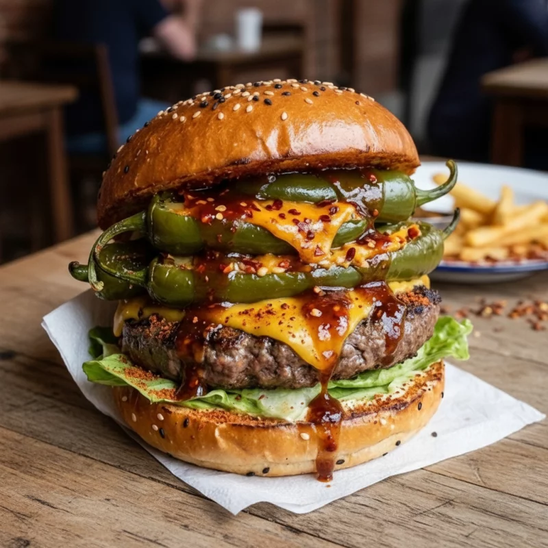 hamburguesa a la diabla