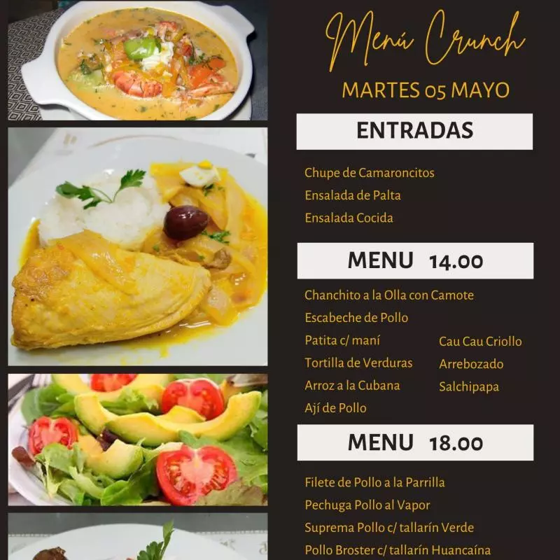 Menú 14.00 soles
