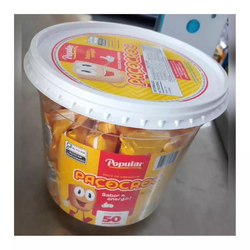 paçoca com 50 unidades