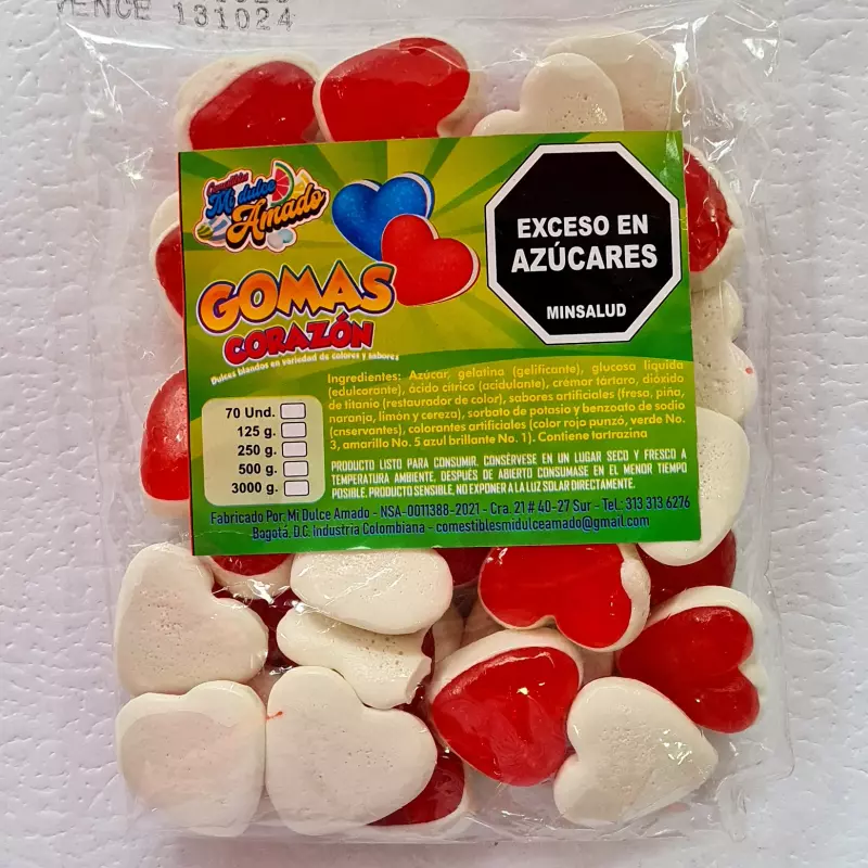 GOMITAS DE CORAZONES