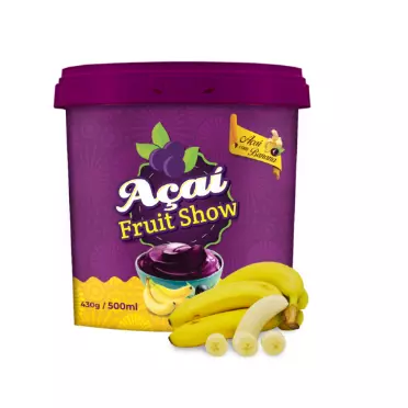 500ml Açaí C/Banana Fruit Show