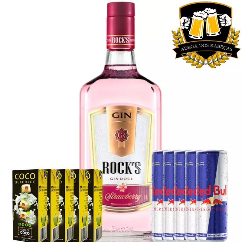 Gin Rocks C/Red Bull