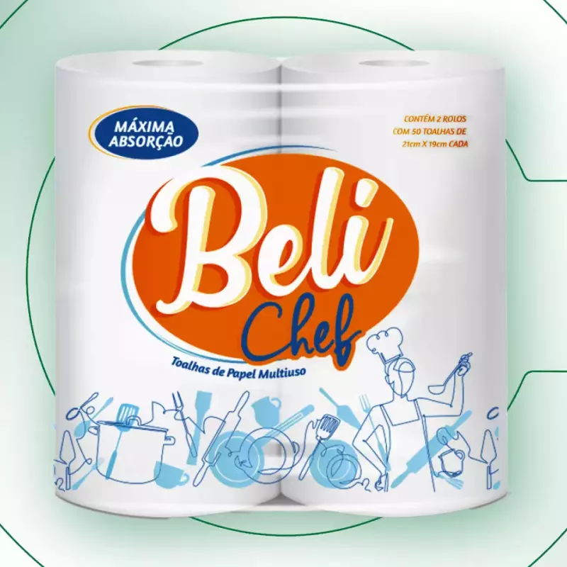 Papel toalha beli chef  2un.