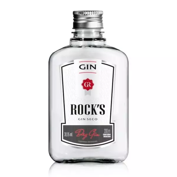 GIN ROCKS SECO PETACA MINI 200 ML