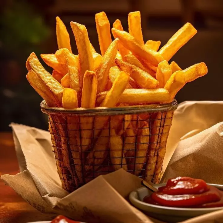 Batata frita simples Média