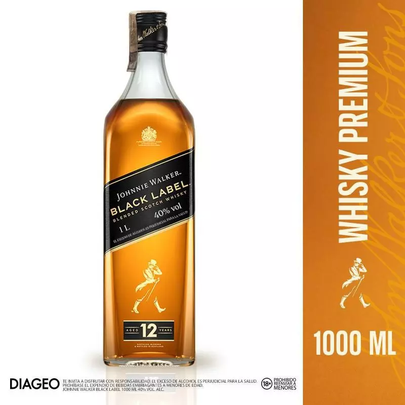 Johnnie Walker Black Label Litro