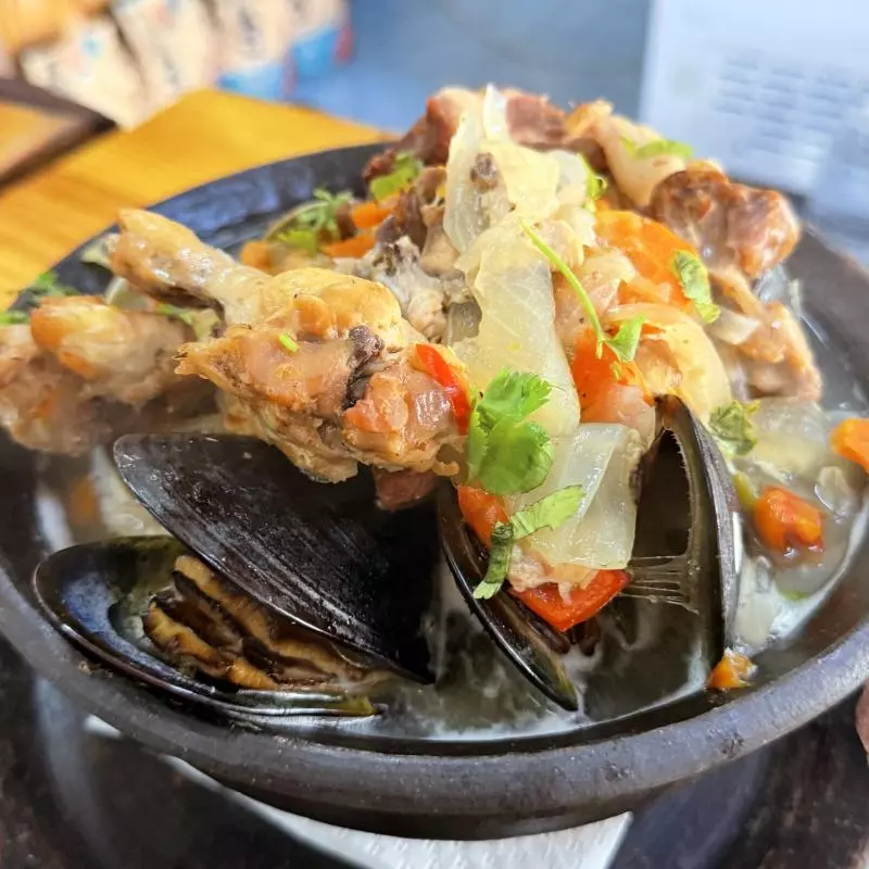 Cocimiento de mariscos