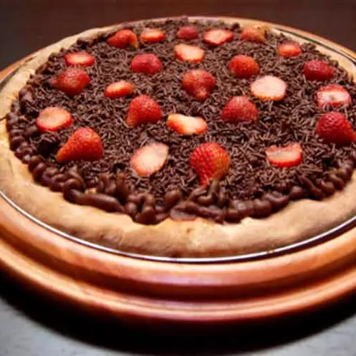 PIZZA NUTELLA ORIGINAL COM MORANGOS