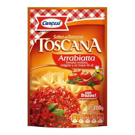 SALSA DE TOMATE ARRABIATA 200GR