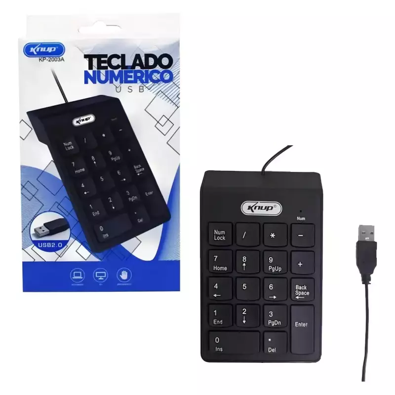 TECLADO NUMERICO KNUP KP-2003A