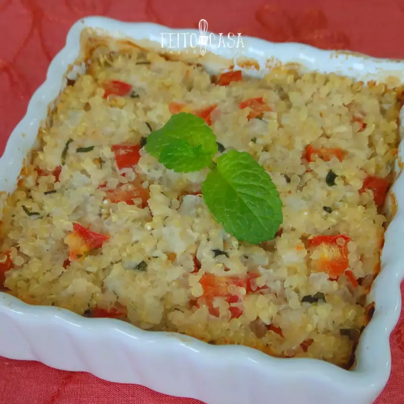 Quibe de frango com quinoa
