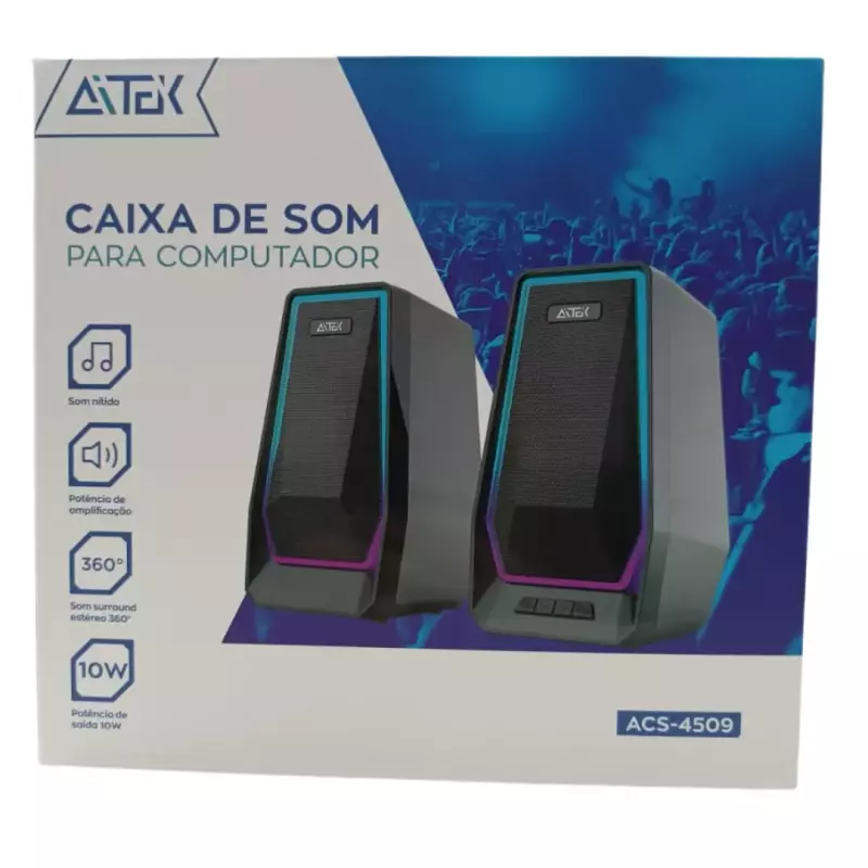 CAIXA DE SOM P/PC 10W ACS-4509