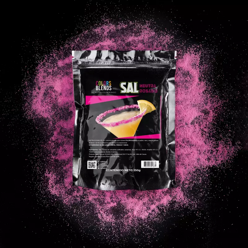 Sal neutra color rosado 250g