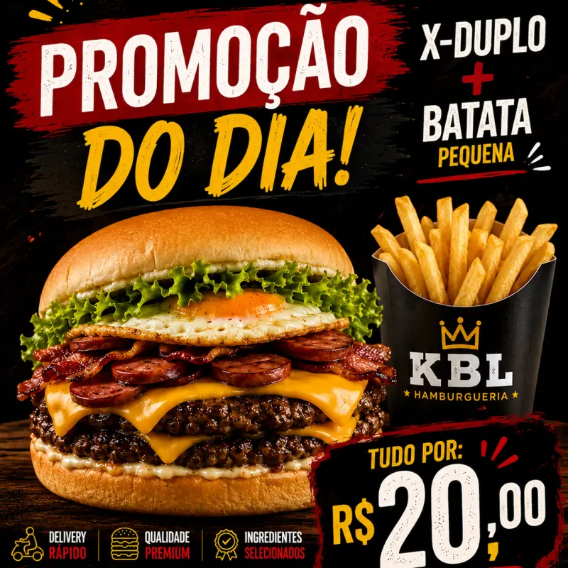 X duplo + batata P